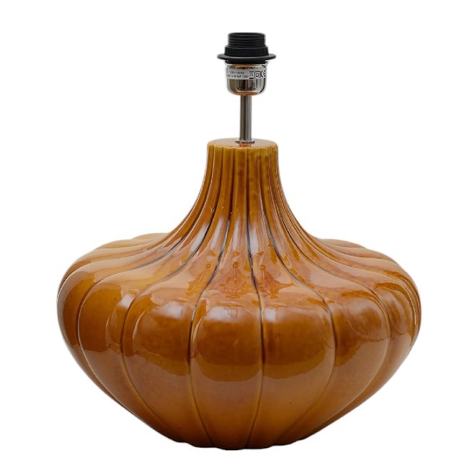 Lampa stołowa ceramiczna retro Harmony pomarańczowa - podstawa